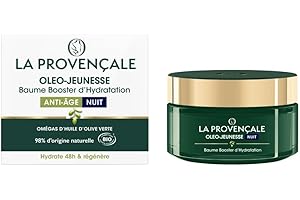 La Provençale Oleo-Jeunesse - Baume Booster d'Hydratation Anti-âge Certifié Bio - Omégas d'huile d'Olive verte - Tous types de peaux - Efficacité Prouvée - 50 ml
