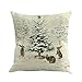 Produktbild Dekorative Kissenhülle Vovotrade Weihnachten Elch-Muster Färben Schlafsofa Home Decor Kissenbezug Wurfkissenbezug Kopfkissenbezug