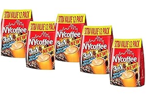AONELAS NY Coffee 3-in-1 Sachets (60 Sachet in Total) 12 Sachet x 5pack