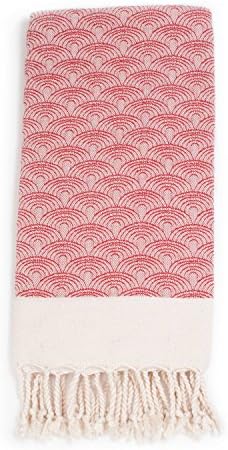 Hammam34 Pure Cotton Hand Loomed Luxuriously Soft "Tokyo Dreamin" Hammam Towel, Burgundy
