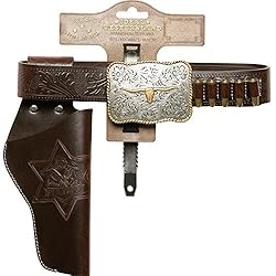 AEC- Holster Vide Bull Imitation Cuir et Métal, PI7500126, Marron, 120 cm