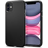 Spigen Thin Fit ver.2 Hülle Kompatibel mit iPhone 11 -Schwarz