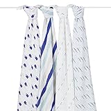 aden + anais 2055G Classic Swaddle High Seas, 4er pack