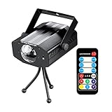 Coidea Disco Lights Strobe Light Disco Ball Dj Lights Party Lights Xmas 7colors Disco light Disco Party Lights Show for Christmas Parties DJ Karaoke Wedding Outdoor and more(with Remote) ()