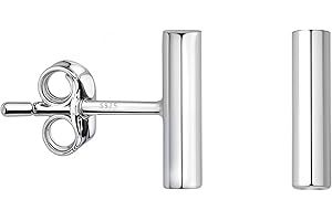 SOFIA MILANI - Boucles d'Oreilles pour Femme en Argent 925 - Boucles d'Oreilles avec Motif en Forme de Clous de Barre - 20576