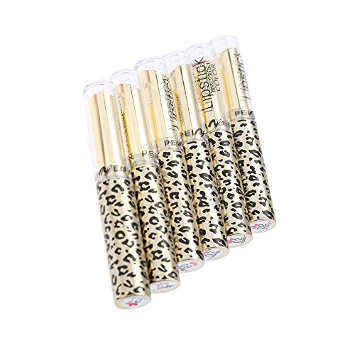 Anself 24St Wasserdichte Lippenstifte Befeuchtende Lipglosse in Leopard mit 12 Farben - 3