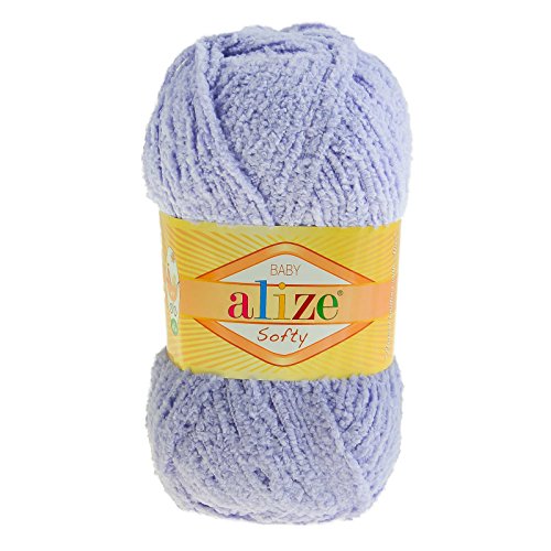 10 x 50g Kuschelgarn Kuschelwolle SOFTY by ALIZE #158 lila - 2
