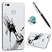 Produktbild Huawei P9 Lite Hülle Case, KASOS Huawei P9 Lite Handyhülle Schale Etui Protective Case Cover Gemalt Handyhülle PC Hard Backcase Transparente Bumper Etui,Elegante high Heel Schuhe+ Stöpsel Staubschutz + Eingabestift