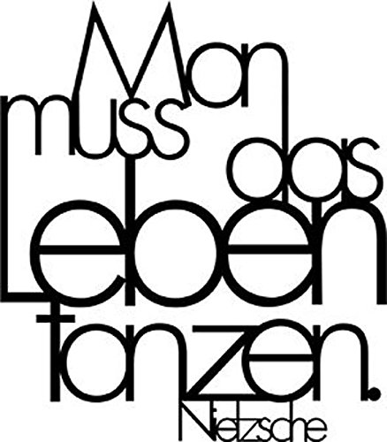Wandpoesie, klein "Man muss das Leben tanzen"
