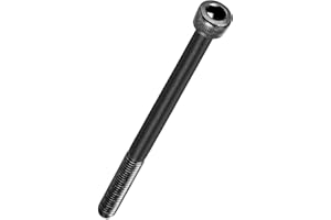 Kozelo 10pcs Socket Head Cap Screws - [M5-0.8 x 80mm] Alloy Steel Black Oxide Grade 12.9 Internal Hex Screw for 3D Printer Furniture Industrial Use, Black