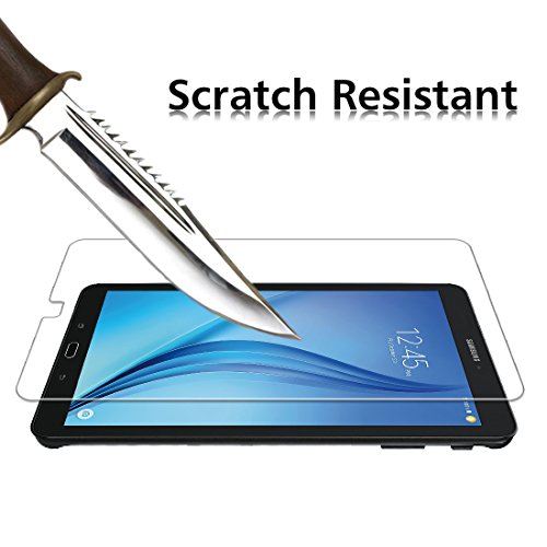 Samsung Galaxy Tab E / Tab E Nook 9.6 Zoll (SM-T560) Schutzfolie, iVoler® Premium Panzerglasfolie Hartglas Schutzfolie Gehärtetem Glas Displayschutzfolie Displayschutz Tempered Glass Screen Protector für Samsung Galaxy Tab E / Tab E Nook 9.6“ (SM-T560) – 0,3mm Dünn, 9H Härtegrad, 2.5D Abgerundete Kanten – [Kratzfest][Hohe Transparenz] [Fingerabdruck-frei][Blasenfrei]-Lebenslange Garantie - 3