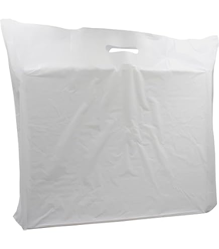 UK Store 247: 100 Sacchetti In Plastica Resistente Blu, Formato Gilet, 30,5 X 45,7 X 61 Cm, 28 Micron - 3