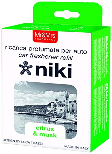 Mr & Mrs Fragrance Niki Recharge Diffuseur De Voiture Citron - Musc