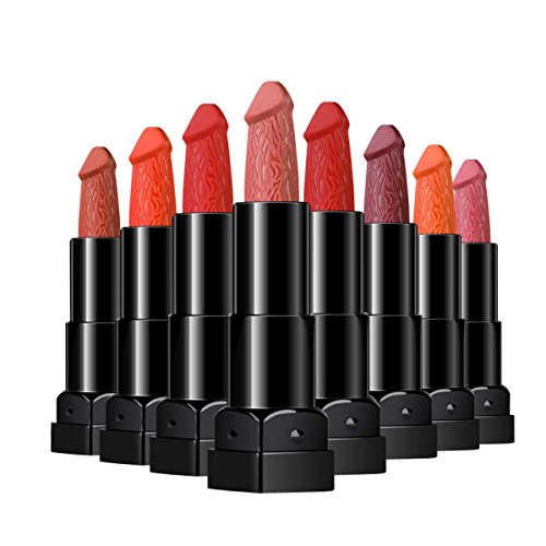 Wishwin Lippenstift Lipgloss Penis Matt Langlebig Feuchtigkeitsspendende Wasserdichte Lippenstift Make-up Kosmetik 8 Farben