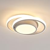 Comely Round LED Ceiling Light 32 W &ndash; 2350 lm Warm White Light 3000 K &ndash; Modern Design White &Oslash; 28 cm &ndash; Ideal for Living Room,