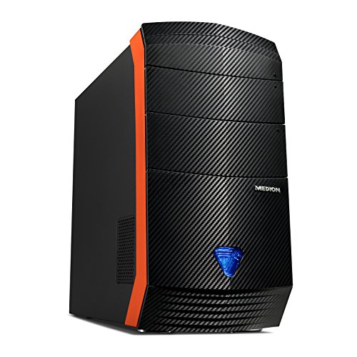 Medion P5369I Erazer Desktop PC (Intel Core i7-6700, NVIDIA GeForce GTX 1070 Founders Edition Grafikkarte, 8GB GDDR5 Speicher, 1TB HDD Festplatte, HDMI-Audio-/Video-Ausgang, Win 10 Home) schwarz - 4