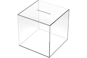 Anulely Clear Acrylic Money Box, Break To Open Piggy Bank, Money Saving Box, Unopenable Clear Bank, Piggy Bank Acrylic Bank Jar Clear Change Box For Adults And Kids