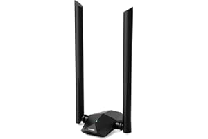 Tenda U18a AX1800 USB WiFi 6 Dual Band 2.4GHz/5GHz, Chiavetta WiFi per PC Fisso USB3.0, WiFi USB con 2 Antenne Esterne da 5 dBi, WPA3, MU-MIMO, WiFi Portatile per Windows 11/10.