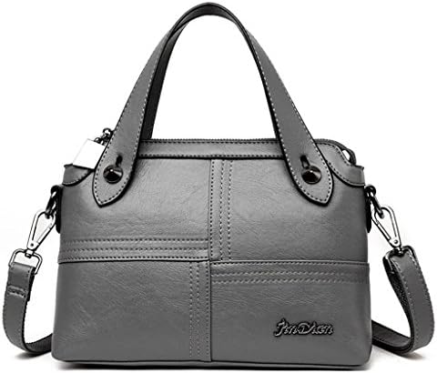 Great Strange Women single Shoulder Bag Handbag Fashion Multiple colors Simple Manual Sewing Large capacity Shopping Tourism , deep grey