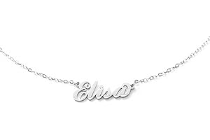 MAPIMANIA - Collana con nome personalizzata in acciaio inossidabile, idea regalo donna compleanno, laurea, catenina argento ragazza