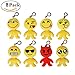 Produktbild Emoji Schlüsselbund Cute Emoji Plüsch Kissen Emoticon Schlüsselanhänger Soft Party Tasche Filler Spielzeug Geschenk, 8 Packs