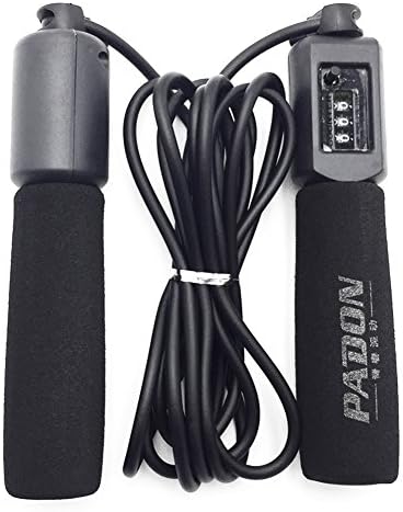 Jump Rope Skipping Speed Rope Sponge Handle with Counter Ergonomic for All Skills Levels Adjustable for Adult Children 10 Feet