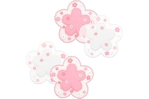 Pilikoll Podkładki pod miski z PCW, kwiat wiśni, urocze antypoślizgowe podkładki Sakura, 11,5 cm, miękkie maty pod kubek Sakura, podkładka na stolik kawowy, do restauracji, hoteli, biur, domu,