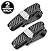 Produktbild JFoxTek [2 Pack] Brillenhalter für Auto Sonnenblende, Sonnenbrillen Brillen mit Kartenkarten Clip(Schwarz)