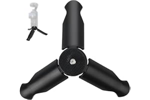 BOXOB Mini Tripod for DJI Osmo Pocket 3 & 2 Camera, Portable Tripod Stand for Desktop Tabletop Tripod Mount for Selfie Stick Various Filming Equipment Accessories (Black)