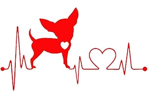 Porfeet Autocollant De Voiture, Mignon Chihuahua Chien Voiture Véhicule Carrosserie Fenêtre Autocollants Réfléchissants Autocollant Décoration