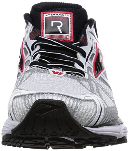 Brooks Ravenna 6 M Mens Running Shoes Ravenna 6 M White/Hr Red/Blk 8 UK, 42.5 EU, 9 US
