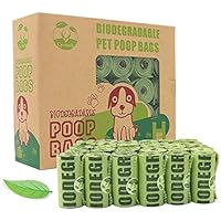 CYCLUCK 450 Bolsas de Basura Biodegradables para Perros, Extra Gruesas, a Prueba de Fugas, Aromáticas Hecho de Almidón de Maíz (Verde)