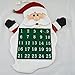Produktbild Kuulee Vliesstoff Weihnachten Countdown Adventskalender Wandkalender Weihnachtsmann Grün 41cm*35cm