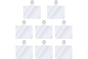 cobee Correa de cordón para teléfono celular, 8 parches de repuesto para teléfono con anillo de metal, cordón universal para teléfono celular, parche de correa para protección