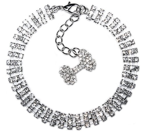 Designer-Cat-Dog-Crystal-Diamante-Necklace-With-Bone-Charm