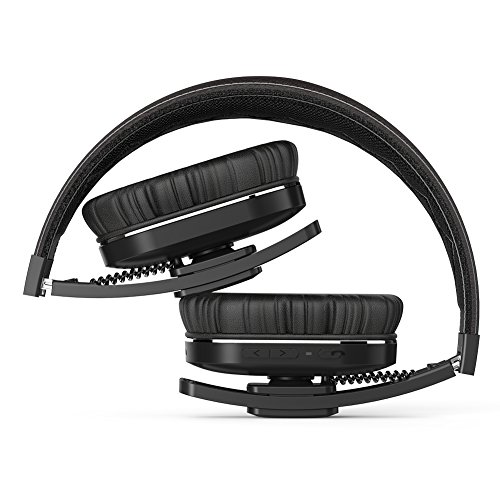 dodocool Cuffie ANC & Hi-Res Certified Headphone Bluetooth AptX Hi-Fi Stereo con Microfono Pieghevole Auricolari di Cancellazione Attiva del Rumore Compatibile con Smartphone Tablet Android e IOS Nero