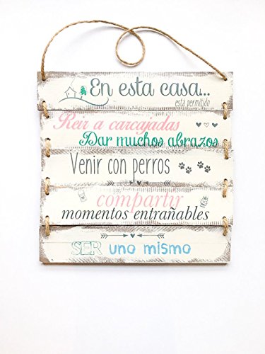 Cartel vintage de madera personalizable 30x32cm- Transferencia de fotos a madera - Cartel con listones de madera - Frases transferidas a madera