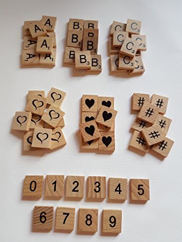 Scrabble letter tiles, wooden pick and mix you choose quality smooth wood (50)