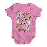 TWISTED ENVY Baby - Jungen Einteiler Gr. 0-3 Monate, Rose