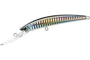 Yo-Zuri Minnow señuelo de Deep Diver Flotante de Cristal r1134-c4, Plata Negro