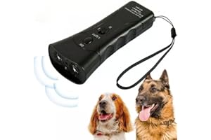 Mounteps Pet Dog Anti-Barking Repeller with LED - Ultrasonic Control Device for Effective Bark Stopping and Training