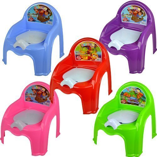 CHILDRENS POTTY CHAIR EASY CLEAN KIDS TODDLER TRAINING CHAIR SEAT REMOVABLE LID (PINK)