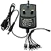 Price comparison product image AC 100-240V to DC 12V 3A Power Adapter Supply with 8 Way Splitter Cable 5.5mm x 2.1mm for CCTV Cameras DVR NVR LED Light Strip UK CE BS (12 Volt 3Amp)