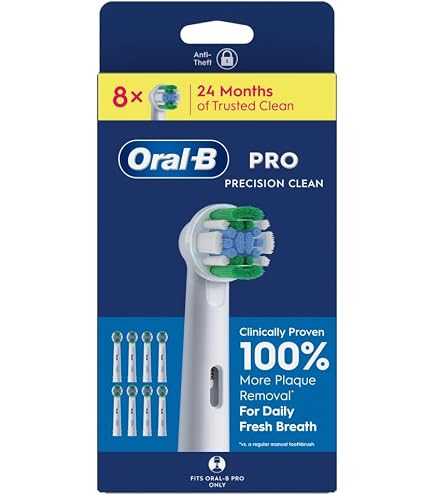 Oral-B Pro Cross Action Zahnbürstenköpfe, 8 Stück, geeignet für Briefkasten Drogerie & Körperpflege
