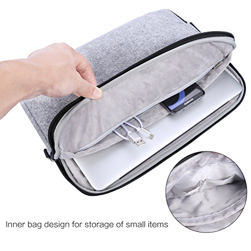 Guaiboshi Laptoptasche Sleeve H  lle Schutztasche Mit Wasserdicht Filz Oberfl  che Universale Laptop Sleeve Schuzh  lle f  r 13 Zoll Laptop  Notebook 