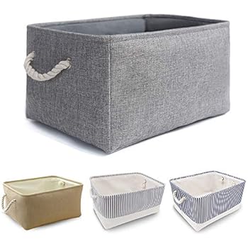 mDesign Faltbare Aufbewahrungsbox mit 2 Griffen – große Faltbox aus