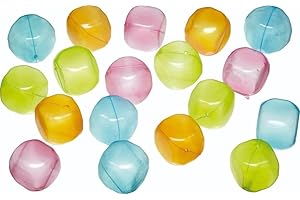 BAR CRAFT BarCraft Glaçons réutilisables, en plastique, multicolores, paquet de 18