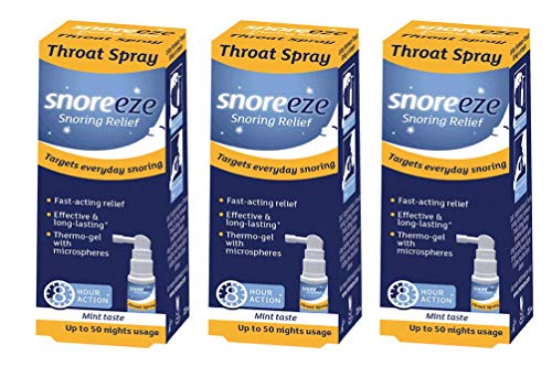 Triple Pack-Snoreeze Snoring Relief Throat Spray 23.5ml by Snoreeze