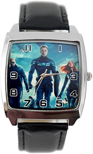 Products JUST4U cap18lw – Wrist Watch, Leather Strap Black