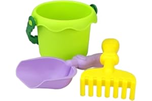 FALAFOTY Juguetes de Arena para Playa Niños, Juego Playa Juguetes de Arena con Cubos, Palas, Rastrillos, Castillo,Juguetes Aire Libre Arena de Verano Juego Juguetes Playa Regalo para Niñas Niños (3pcs)